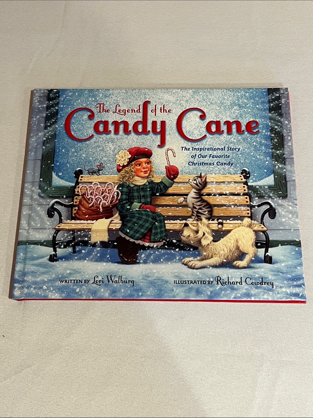 The Legend of the Candy Cane Illustrated Holiday Picture Book - Red & Blue Cover